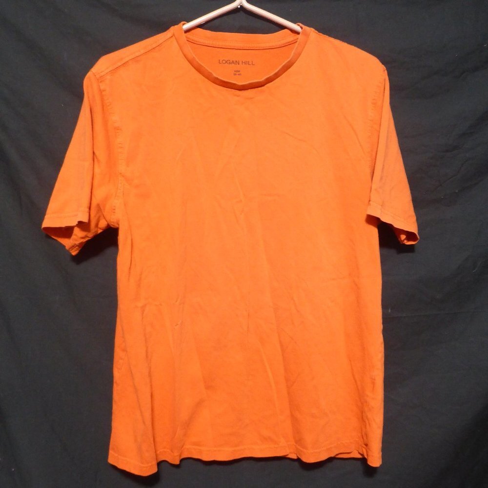 LOGAN HILL, solid orange short sleeve tee, medium, 38-40, GUC